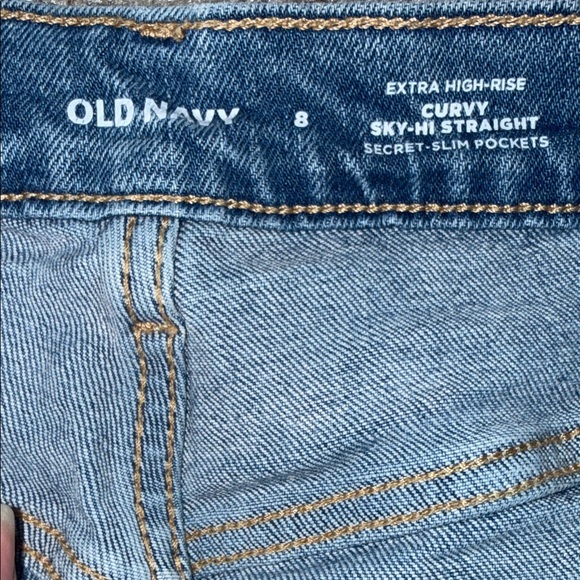 Old Navy Women's High Rise Jeans - Dark Blue - Picture 4 of 4